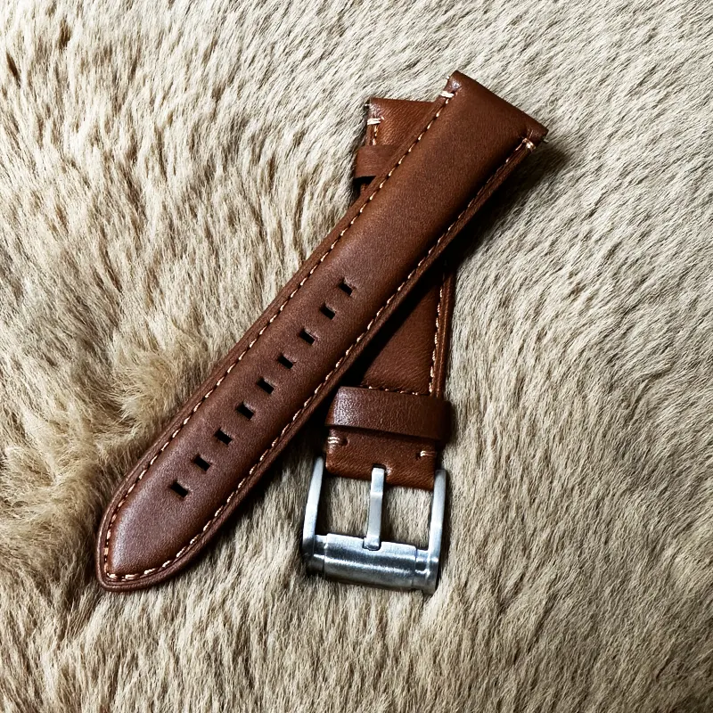 Fossil 22mm Brown Leather Strap – Classic & Elegant Watch Band